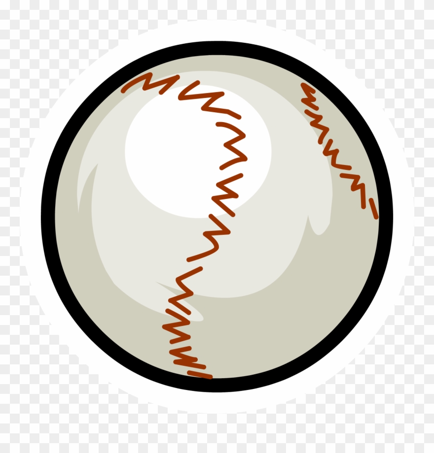 Baseball Pin - Circle Clipart