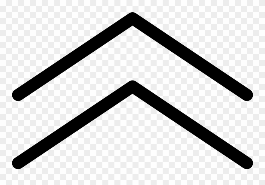 Png File - Two Upward Arrows Symbol Clipart
