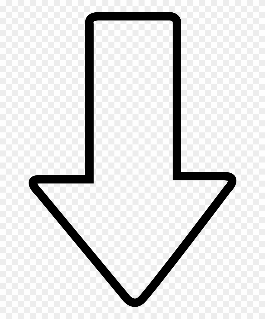 Png File Svg - Down Arrow Black And White Clipart Transparent Png