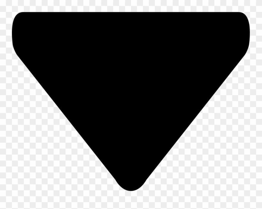 Triangular Black Arrow Pointing Down Comments Clipart