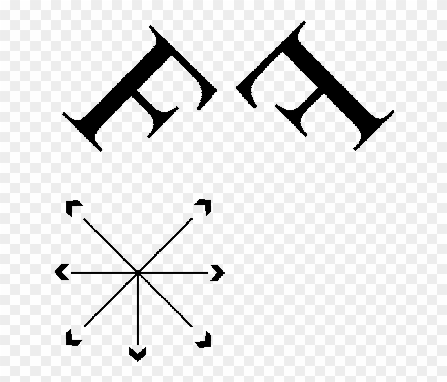 Examples Of The Two Types Of Letters And The Arrow - Funny Clipart