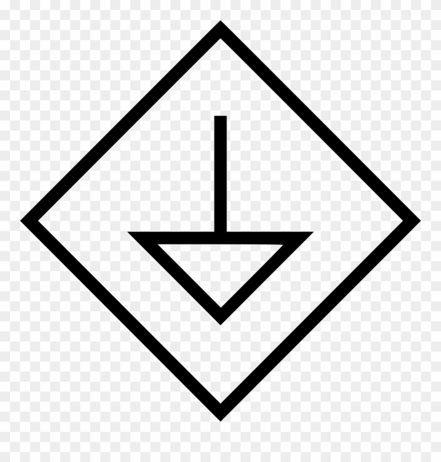 Cube Arrow Down Download Arrow Point Down Comments - Triangle Clipart