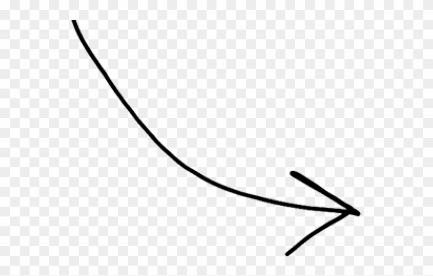 Drawn Arrow Transparent Hand - Line Art Clipart