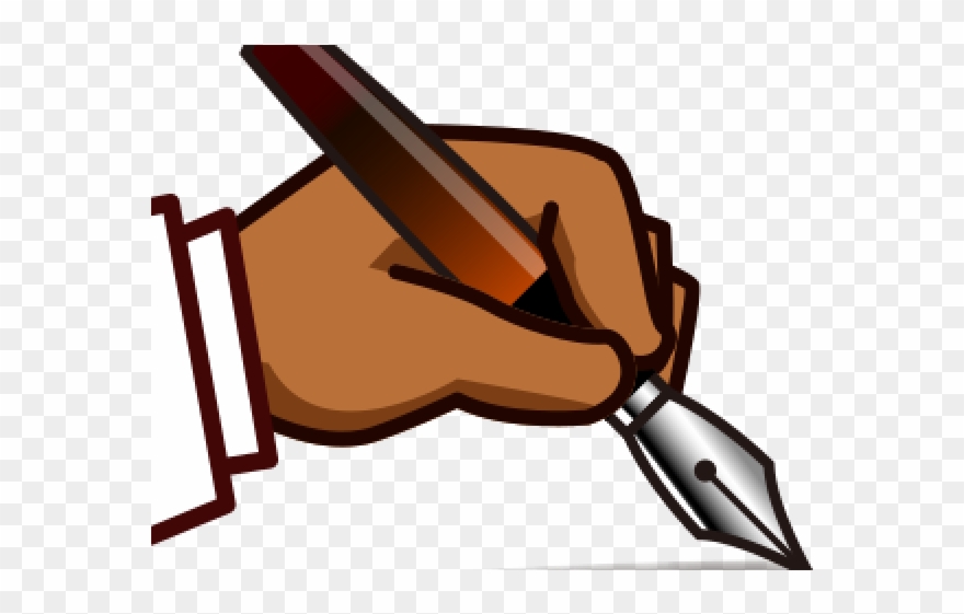 Hand Emoji Clipart Left - Left Hand Writing Clipart - Png Download