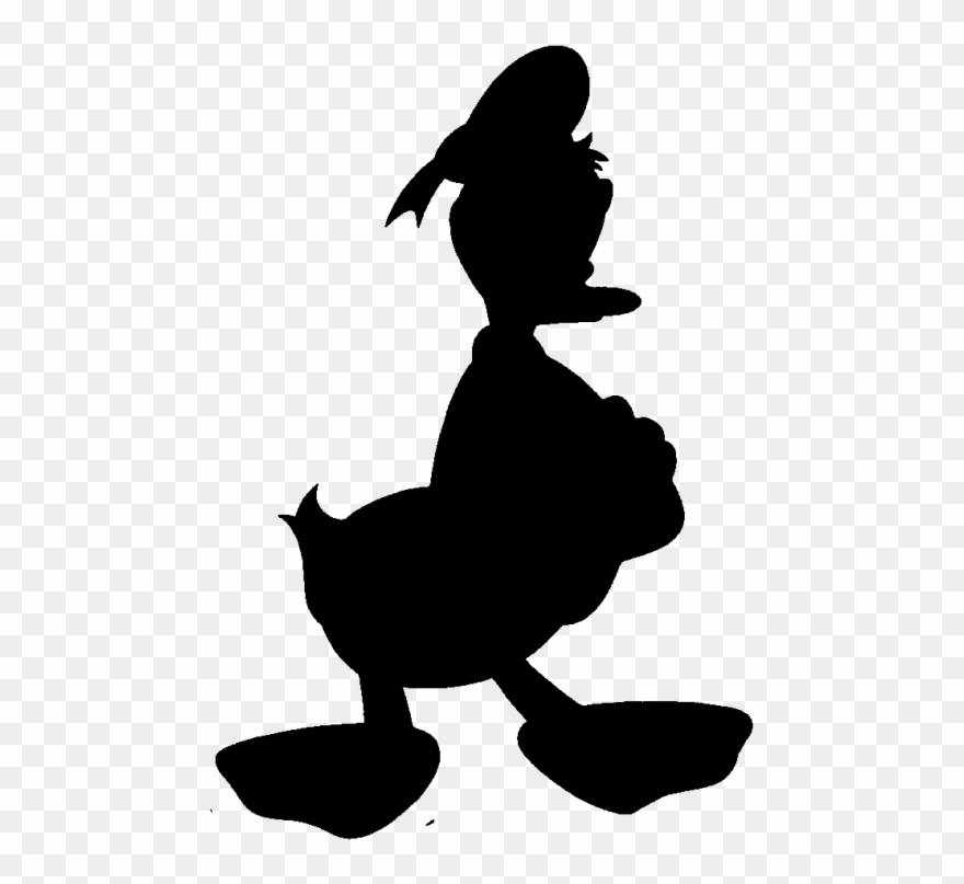 Donald Duck Silhouette - Illustration Clipart