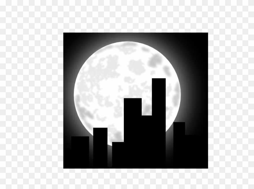 Buildings At Night Clipart - Png Download