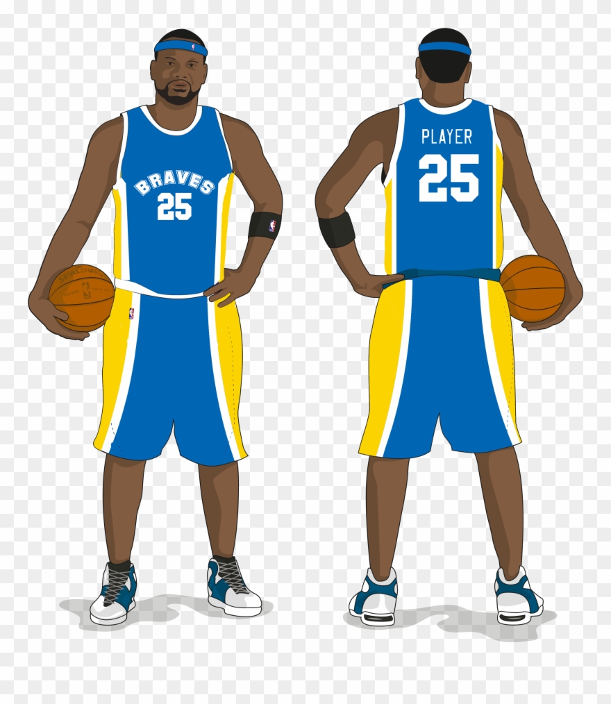 Basketball Player Jersey Template Clipart