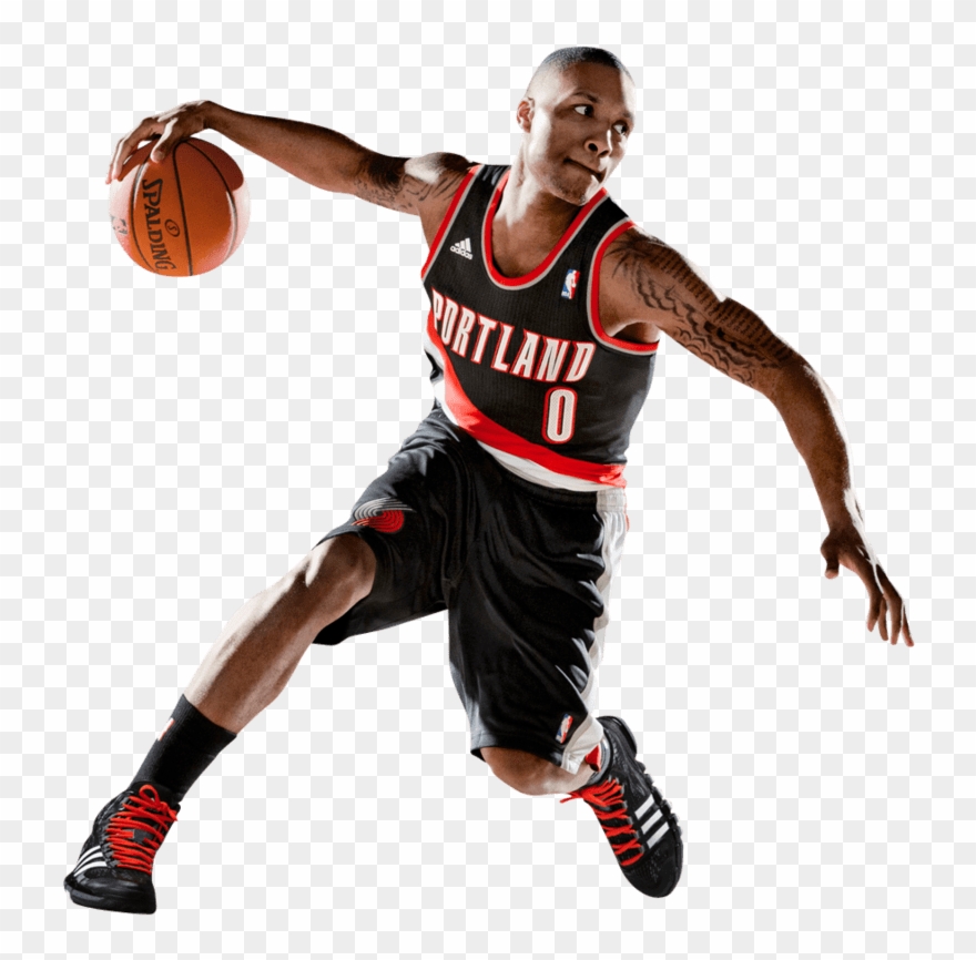 Damian Lillard Fast Dribbling - Damian Lillard Png Clipart