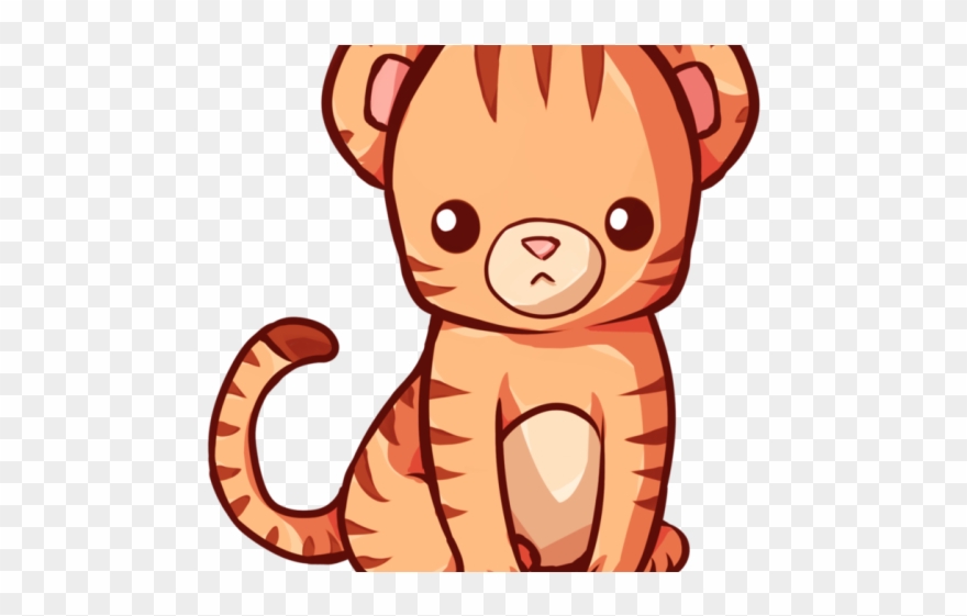 Drawn Jaguar Kawaii - Tiger Kawaii Clipart