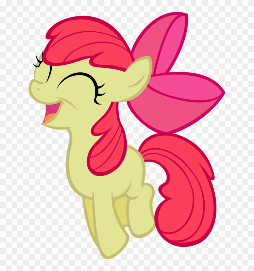 Hooray For Applebloom - My Little Pony Apple Bloom Happy Clipart