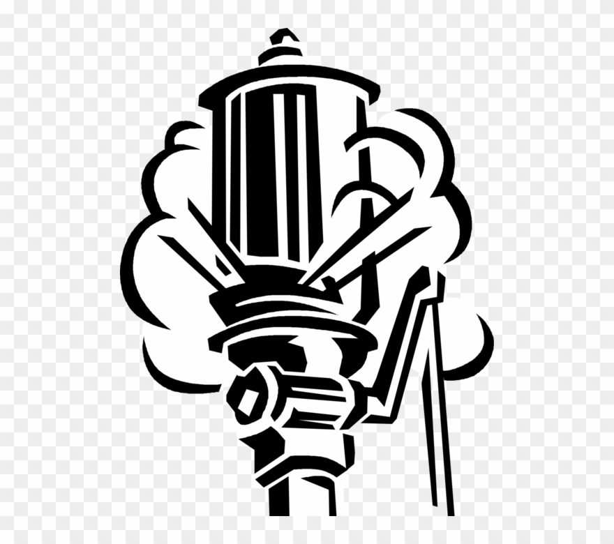 Vector Illustration Of Industrial Factory Work Whistle Clipart