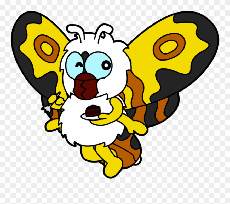 Local Soft Floofy Moth Mom Eats Cake By Aboringguy64 - Cartoon Clipart