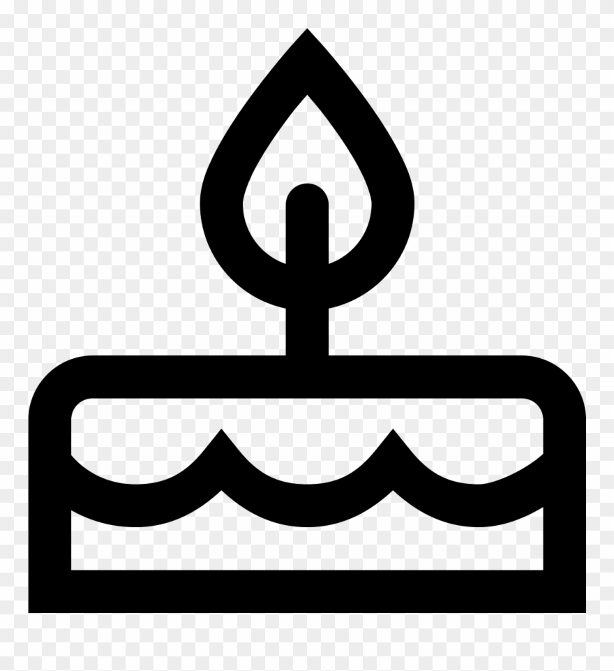 Birthday Cake Icon - Gateau D Anniversaire Icone Clipart