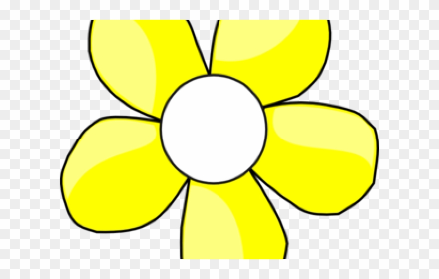 Blue Flower Clipart Clip Art - Spring Flower Black And White Clip Art - Png Download