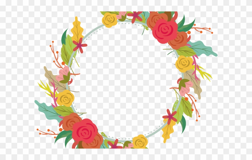 Greek Clipart Garland - Artistic Flower Garland - Png Download