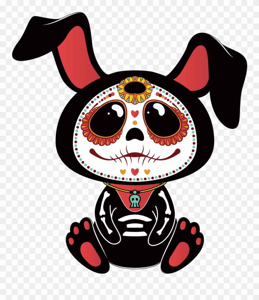 Tubes Halloween - Dia De Los Muertos Clipart - Png Download