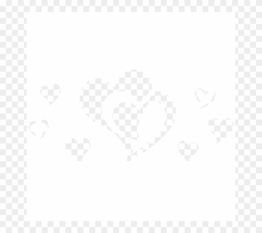 Wandtattoo Doppelherz Mit 6 Herzen - Doppelherz Schwarz Clipart