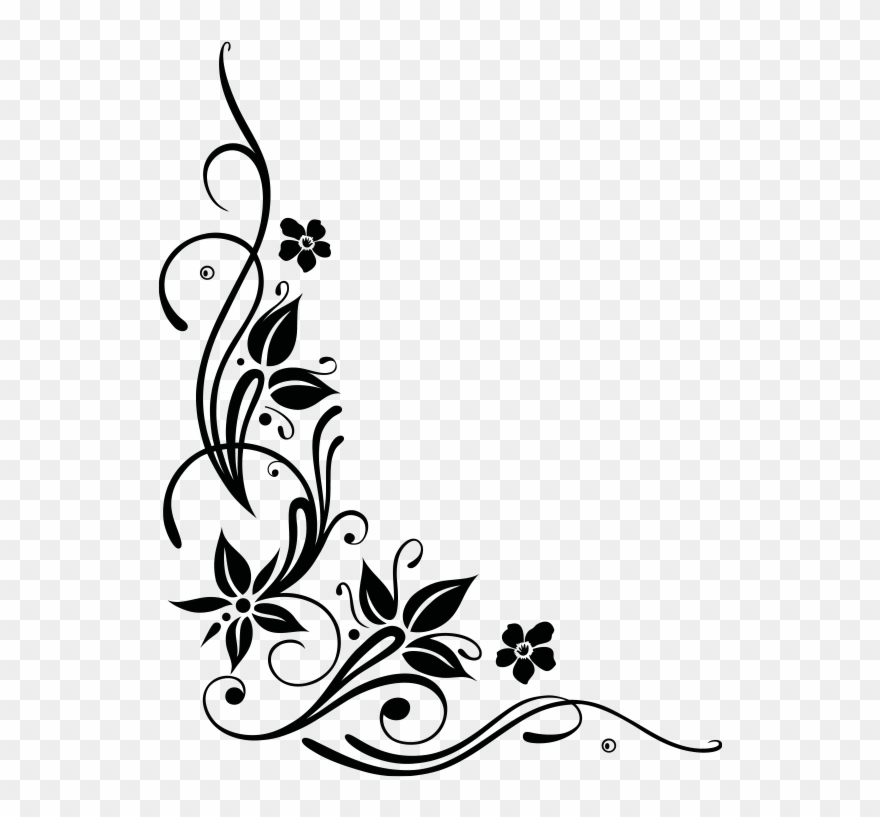 Wandtattoo Eckornament Für Wandecken - Illustration Clipart