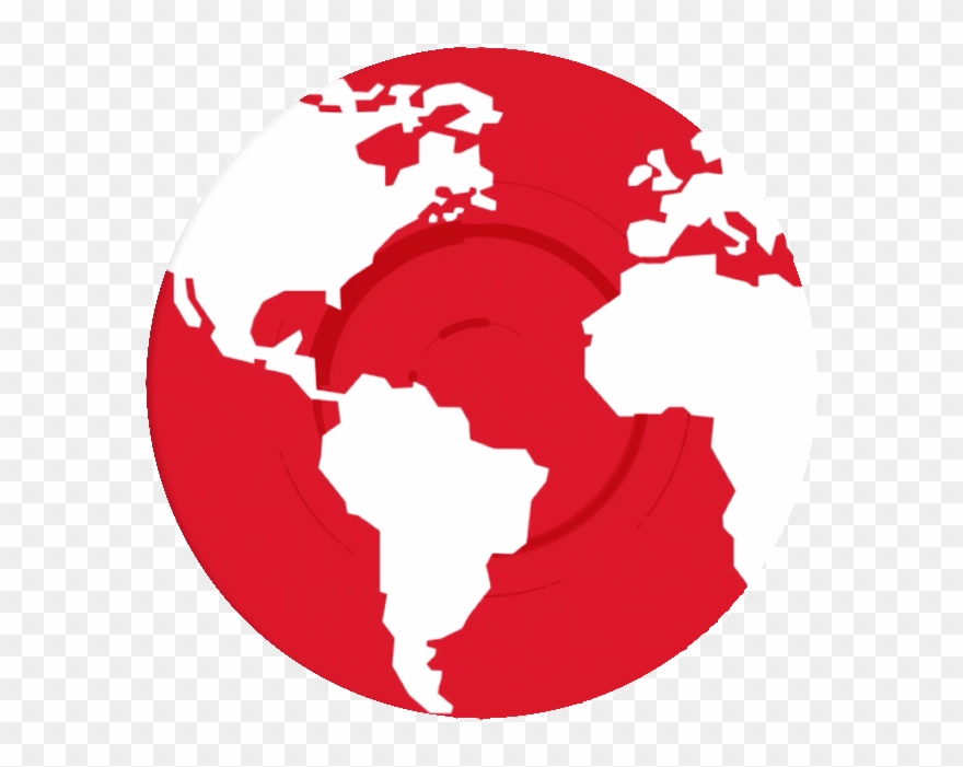 2020 Vision Globe - Continents On Globe Png Clipart