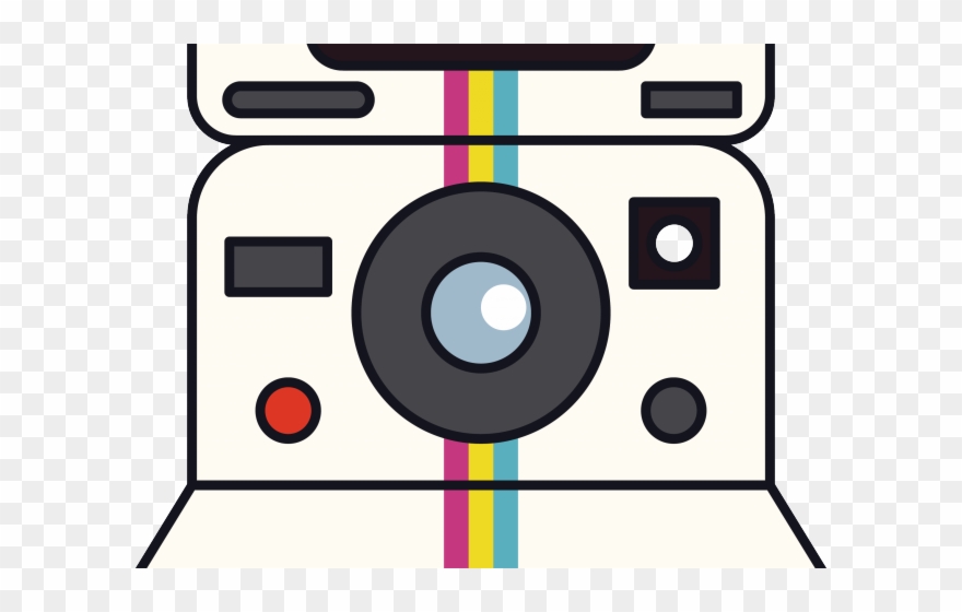Camera Clipart Electronics - Polaroid Camera Picture Art - Png Download