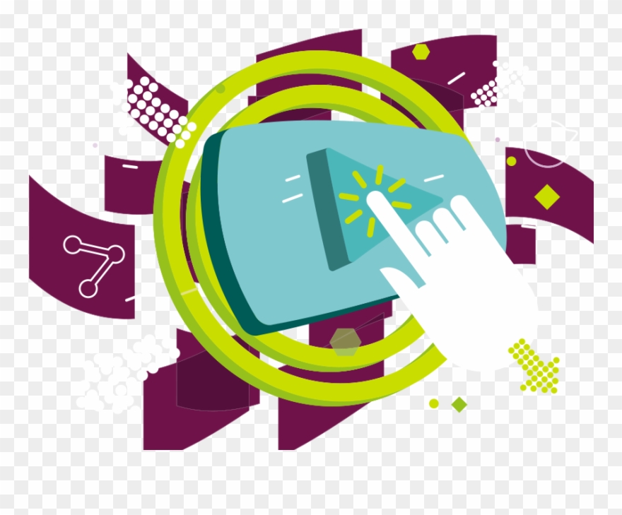 Get Interactive With Video - Graphic Design Clipart