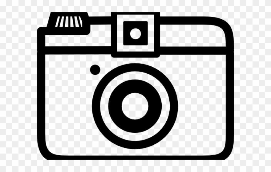 Camera Clipart Artwork - Outline Of A Camera Png Transparent Png