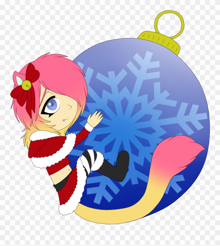 Tobi Fox Just A Cute Lil Christmas Ornament Chibi I - Cartoon Clipart