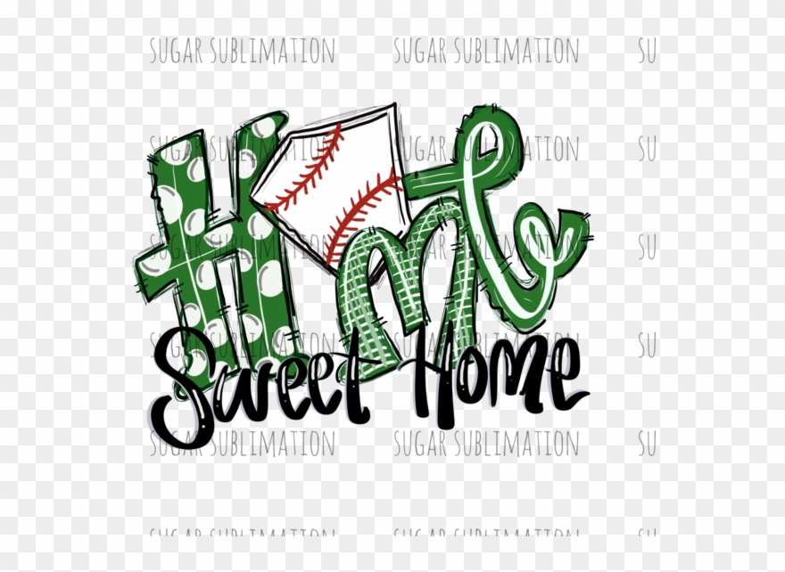 Home Sweet Home - Baseball Clipart