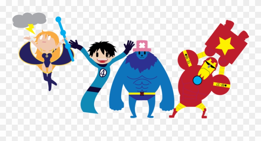 Png Transparent X One Piece Demo By Silverfox On - One Piece Marvel Clipart