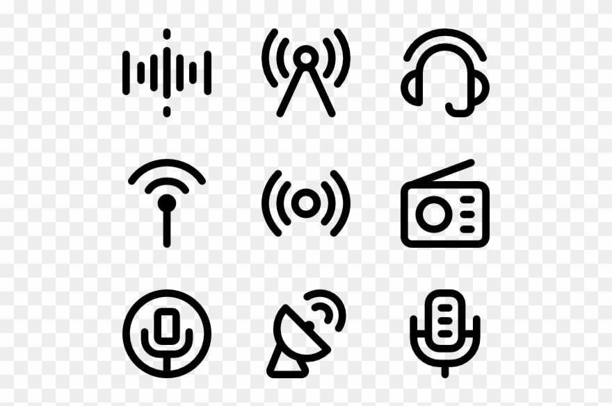 Radio - Android Icons Png Clipart