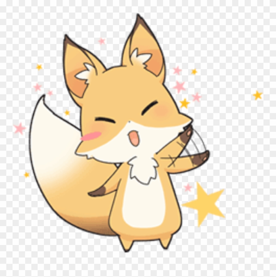 Fox Sticker - Pinterest Clipart