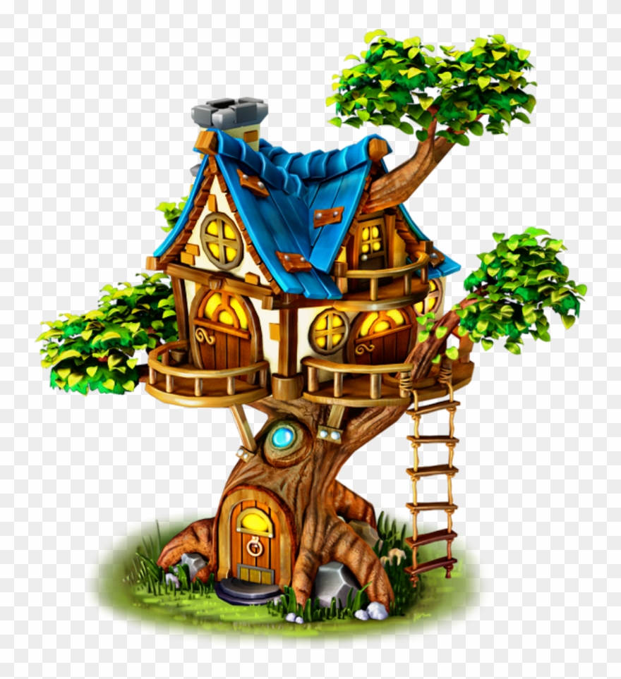 Tree House Cartoon Png Clipart