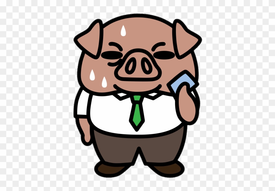 Aggretsuko Character Director Ton The Pig - Retsuko Pig Clipart