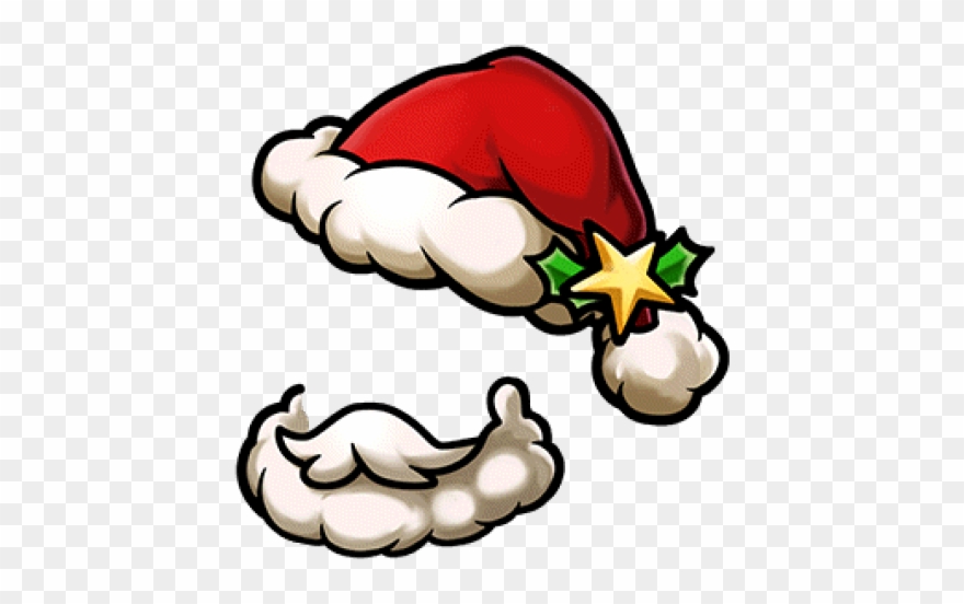 Beard Clipart Santa Hat Beard - Cartoon Santa Beard Png Transparent Png