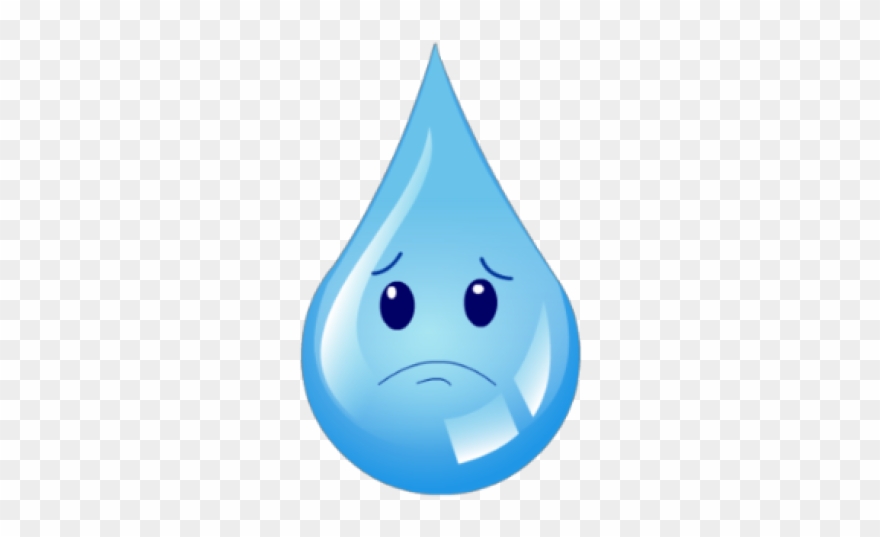 Waterdrop Clipart Wter - Sad Drop Of Water - Png Download