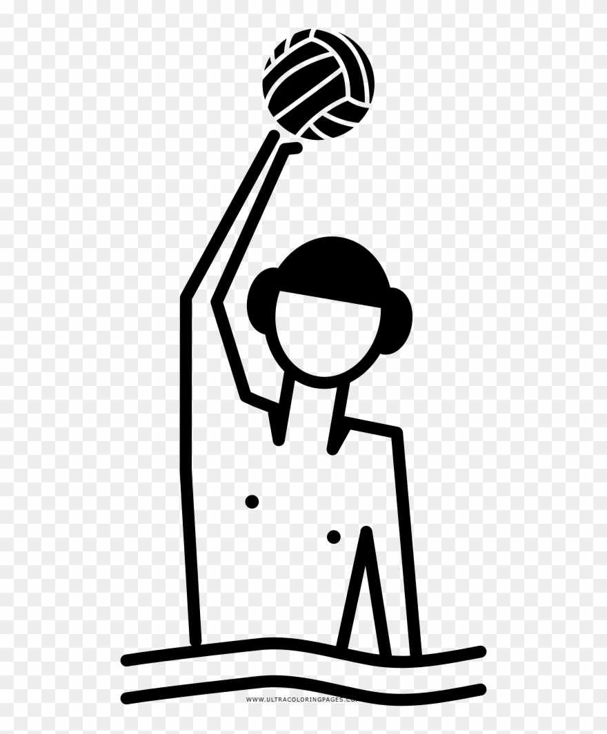 Water Polo Coloring Page Clipart