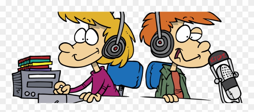 Youth Will Submit A Radio Program Idea That Is In Line - Radio Jockey Cartoon Clipart