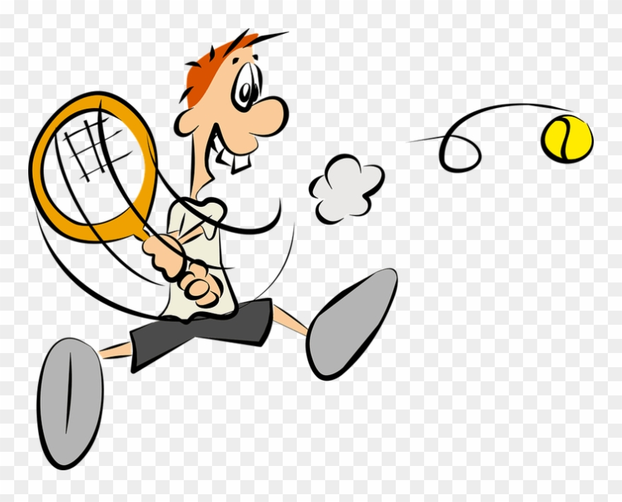 Tennis Player Cartoon Png Clipart