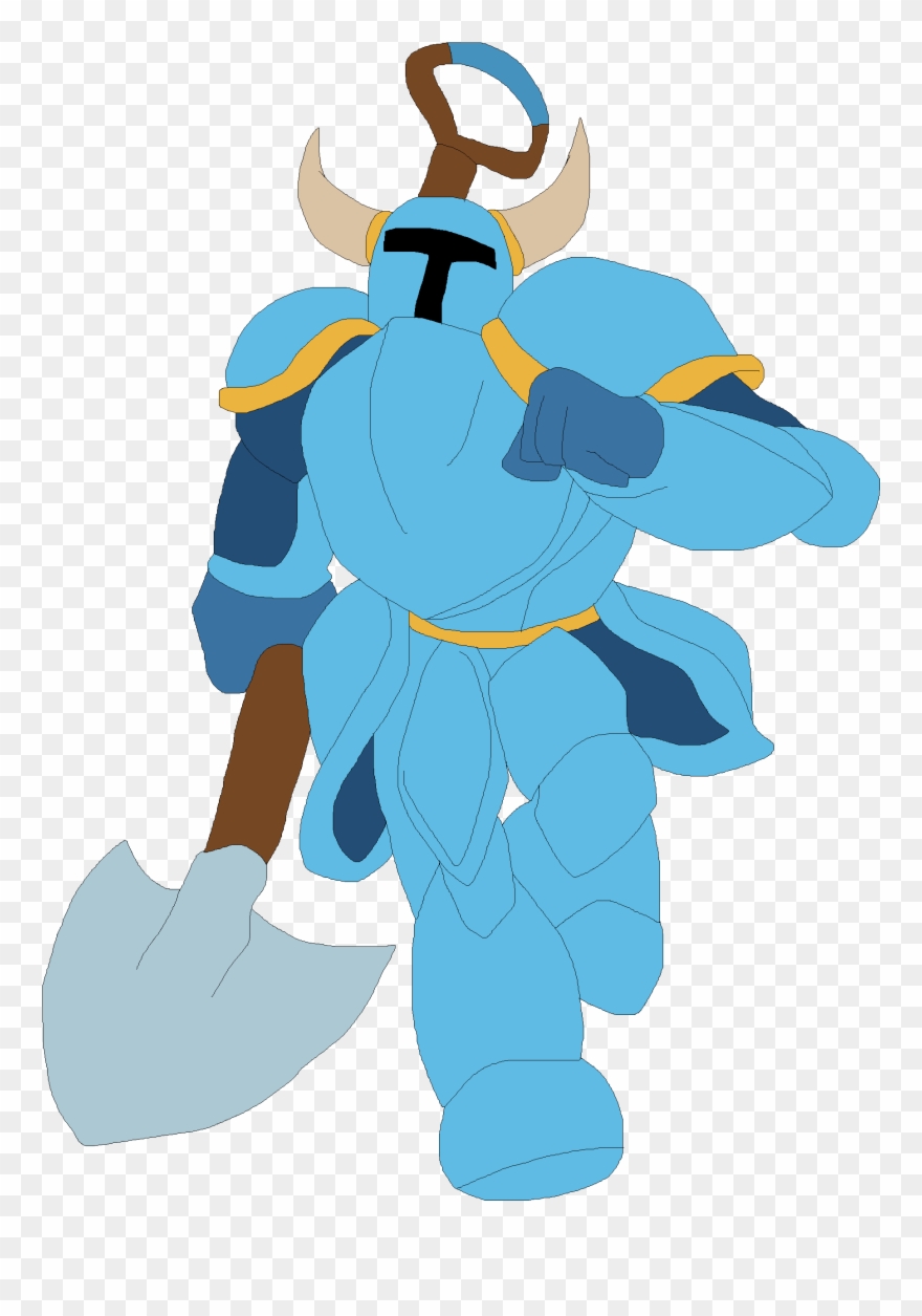 Shovel Knight Ssb18 - Cartoon Clipart