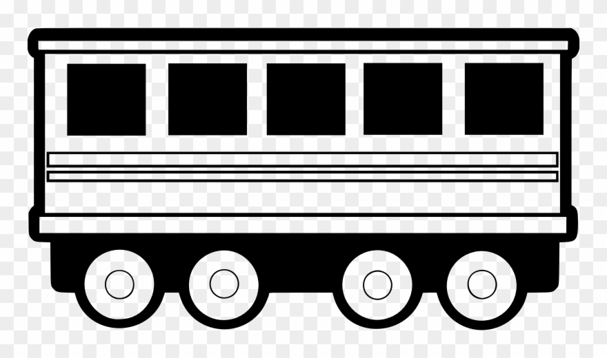 Railway Carriage Picture Download - Train Passenger Car Clipart - Png Download