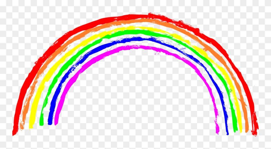 Rainbow Transparent Png - Crayon Rainbow Png Transparent Clipart