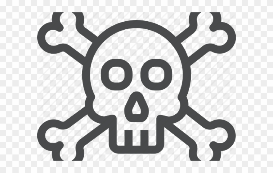 Deadth Clipart Skull Crossbones - Illustration - Png Download