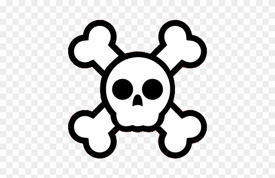 Clip Art Transprent Png - Cute Skull And Crossbones Transparent Png