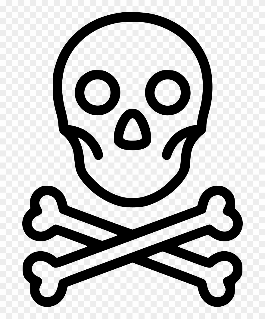 Toxic Clipart Skull Bone - Skull Bullet Point - Png Download