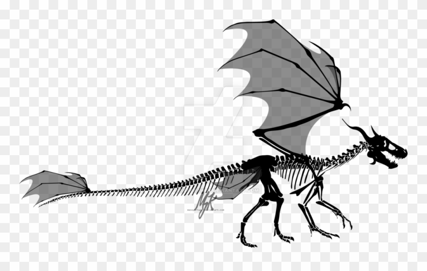 At Getdrawings Com Free For Personal Use - Dragon Skeleton Clipart