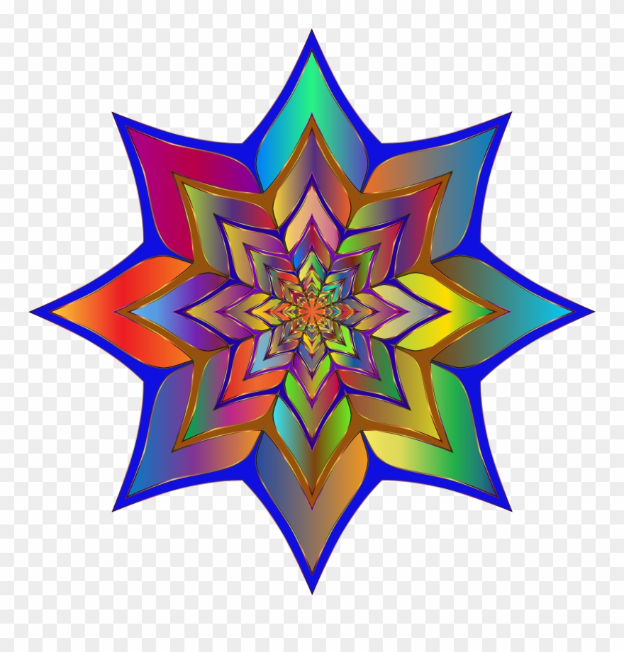 This Free Icons Png Design Of Colorful Flower Silhouette Clipart