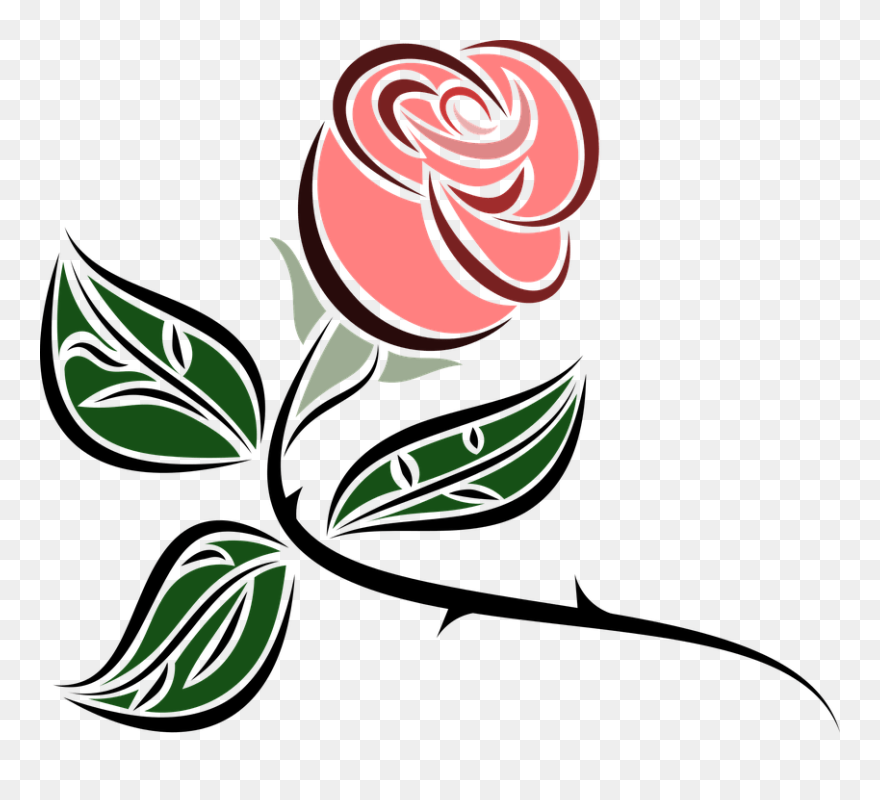 Flower, Foliage, Leaf, Leaves, Pink, Plant, Rosa, Rose - Free Clipart Pink Roses - Png Download