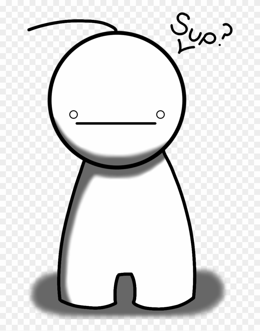 Just Want To Say Hi, Make Friends - Cryaotic Sup Guy Clipart