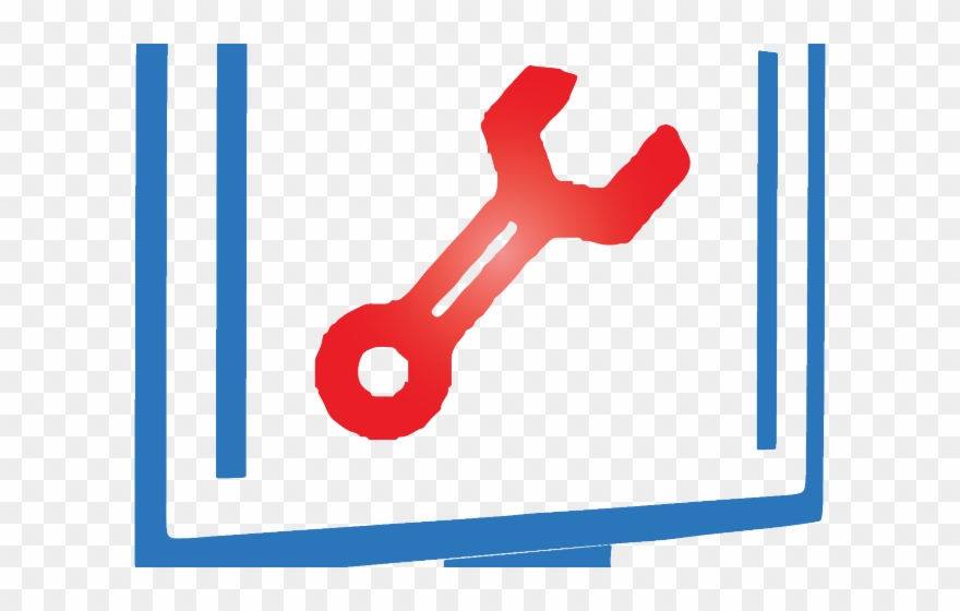 Software Clipart Broken Computer - Computer Repair Service Logo Idea - Png Download