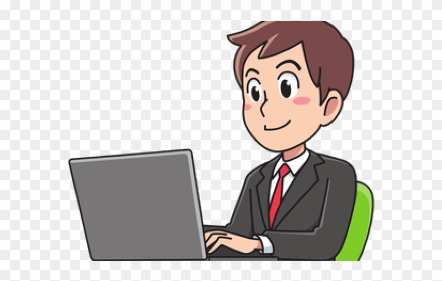 Secretary Clipart Hard Working - Man At Work Clip Art - Png Download